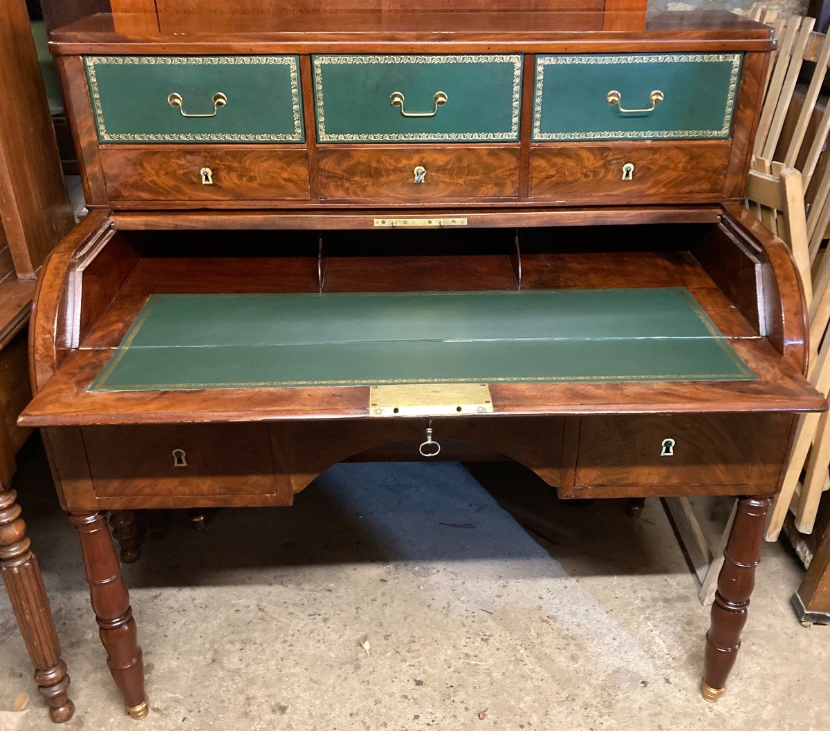 Bureau cylindre d'époque Restauration-photo-2
